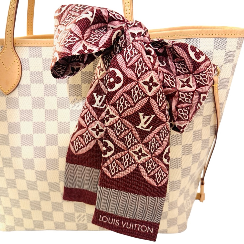 Louis Vuitton Silk Motif Since 1854 Bandeau Scarf NWOT - Picture 2 of 9